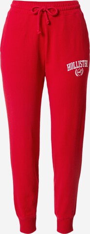 Tapered Pantaloni di HOLLISTER in rosso: frontale