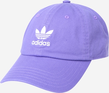 Casquette 'Adicolor Classics Trefoil Stonewashed' ADIDAS ORIGINALS en violet : devant