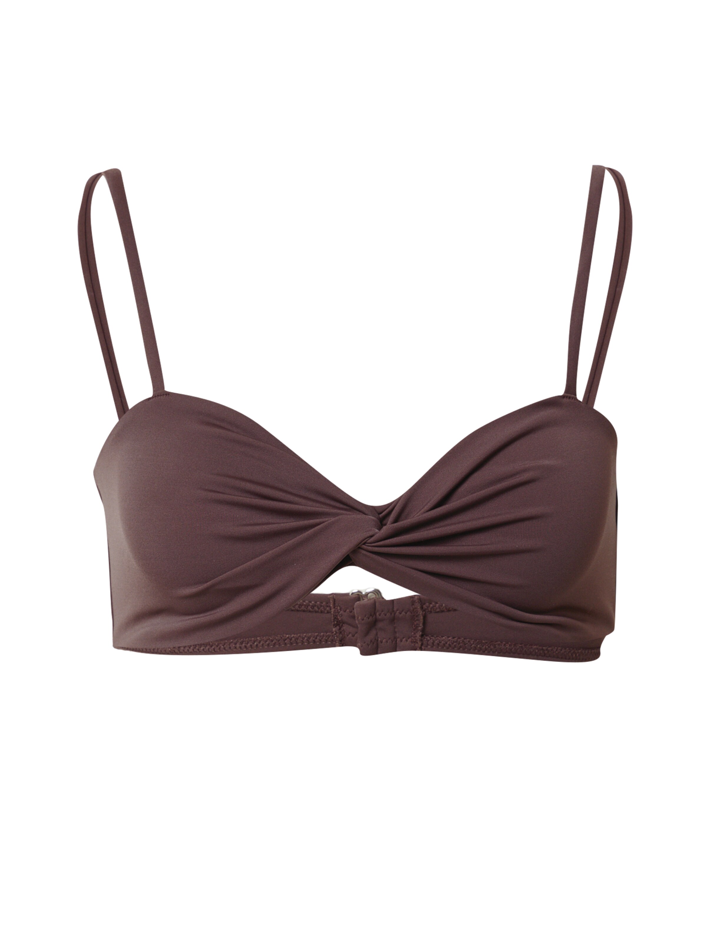 A LOT LESS Балконет Верх бикини 'Felice' в Коричневый: спереди