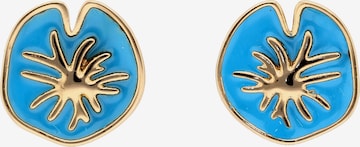 Boucles d'oreilles IZIA en bleu : devant