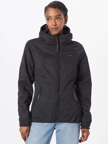 Ragwear Between-season jacket 'Dizzie' in Black: front