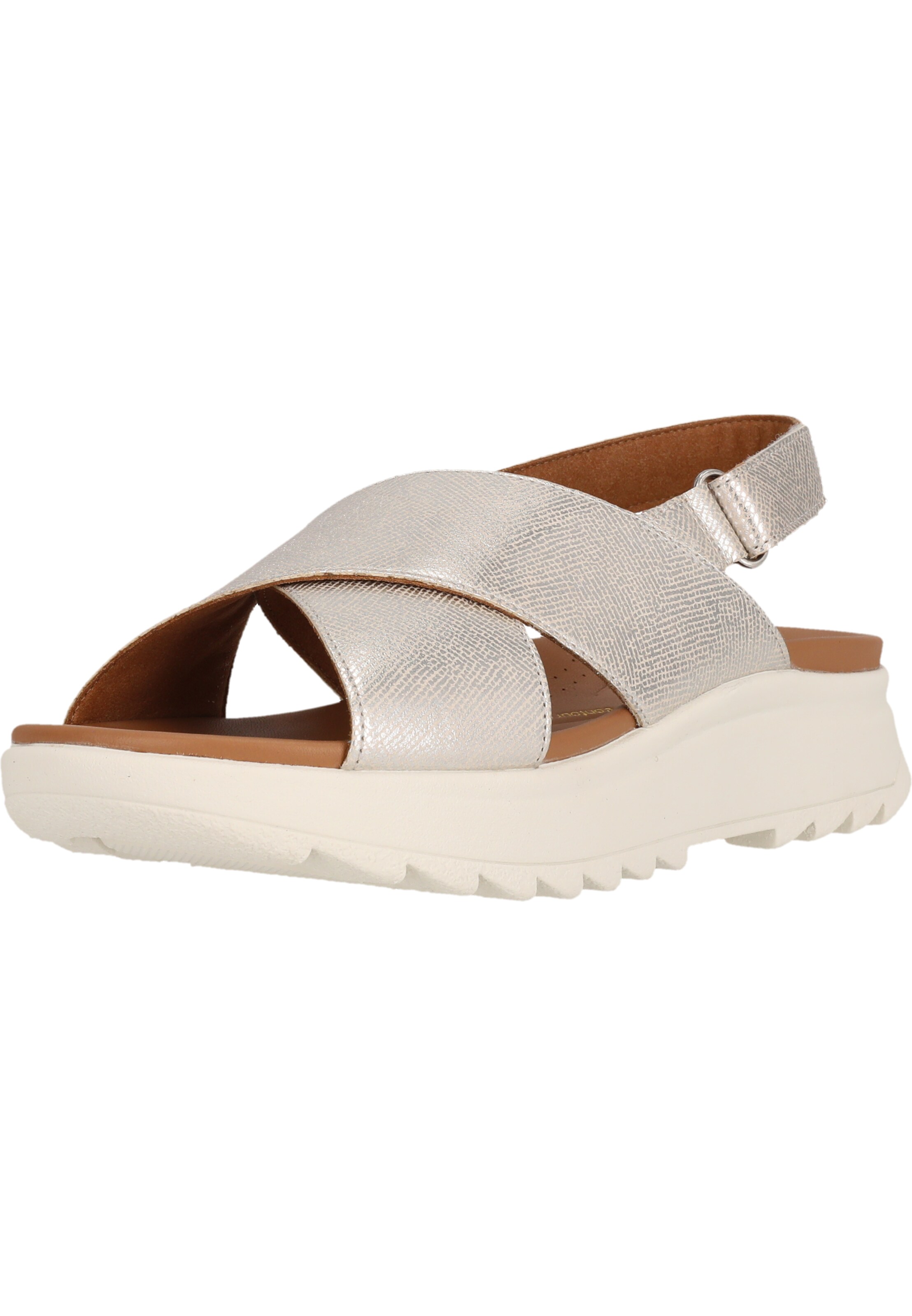 CLARKS Sandaal 'Dashlite' in Zilver: voorkant