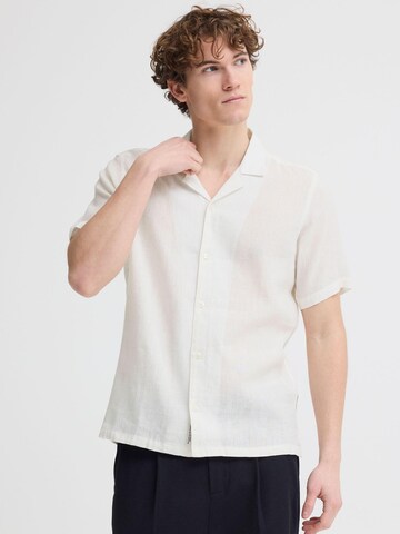 Casual Friday Regular Fit Leinenhemd ' CFSauby Linen Mix ' in Weiß