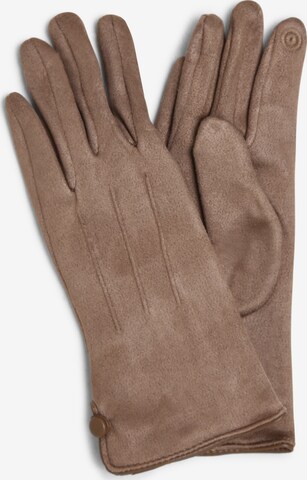 eem Full Finger Gloves in Grey: front