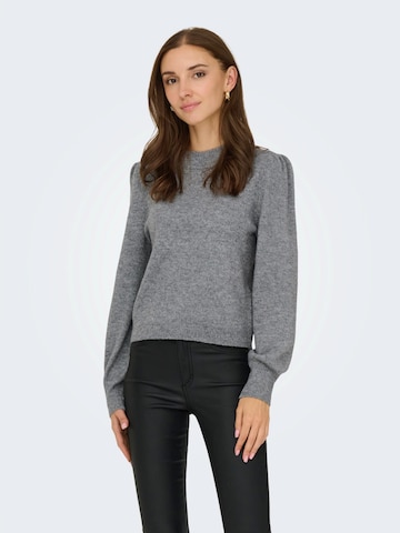 JDY Sweater 'JDYRUE' in Grey: front