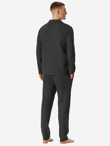 SCHIESSER - Pijama largo 'Selected Premium Warming' en gris