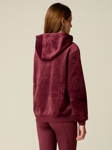 oltre - Sudadera con cremallera en rojo