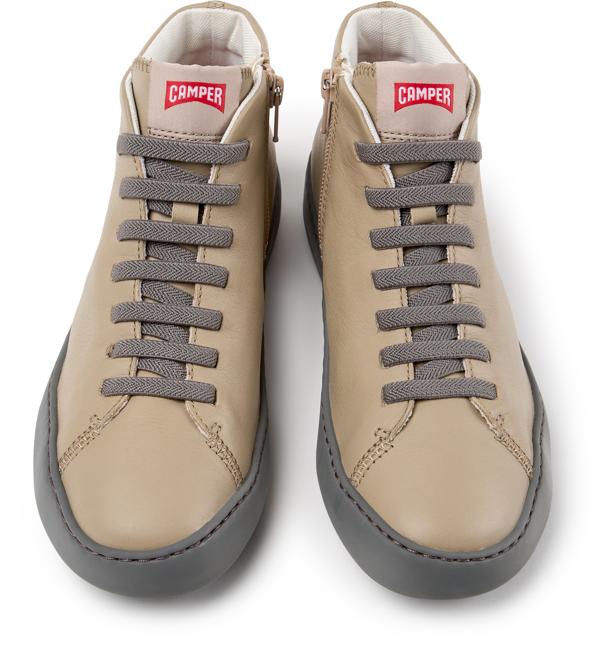 Baskets hautes ' Peu Touring ' CAMPER en beige