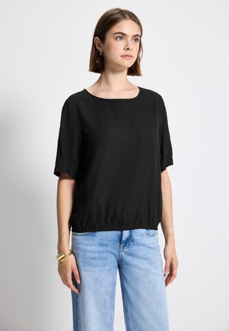 Street One Studio Bluse in Schwarz: Vorderseite