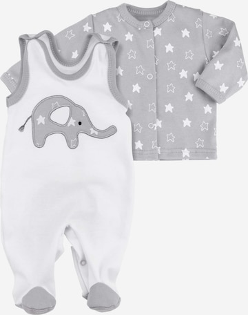 Set ' Little Elephant ' Baby Sweets en gris : devant