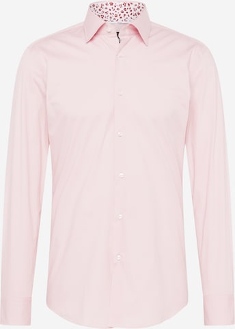 BOSS Black Slim fit Skjorta 'HANK' i rosa: framsida