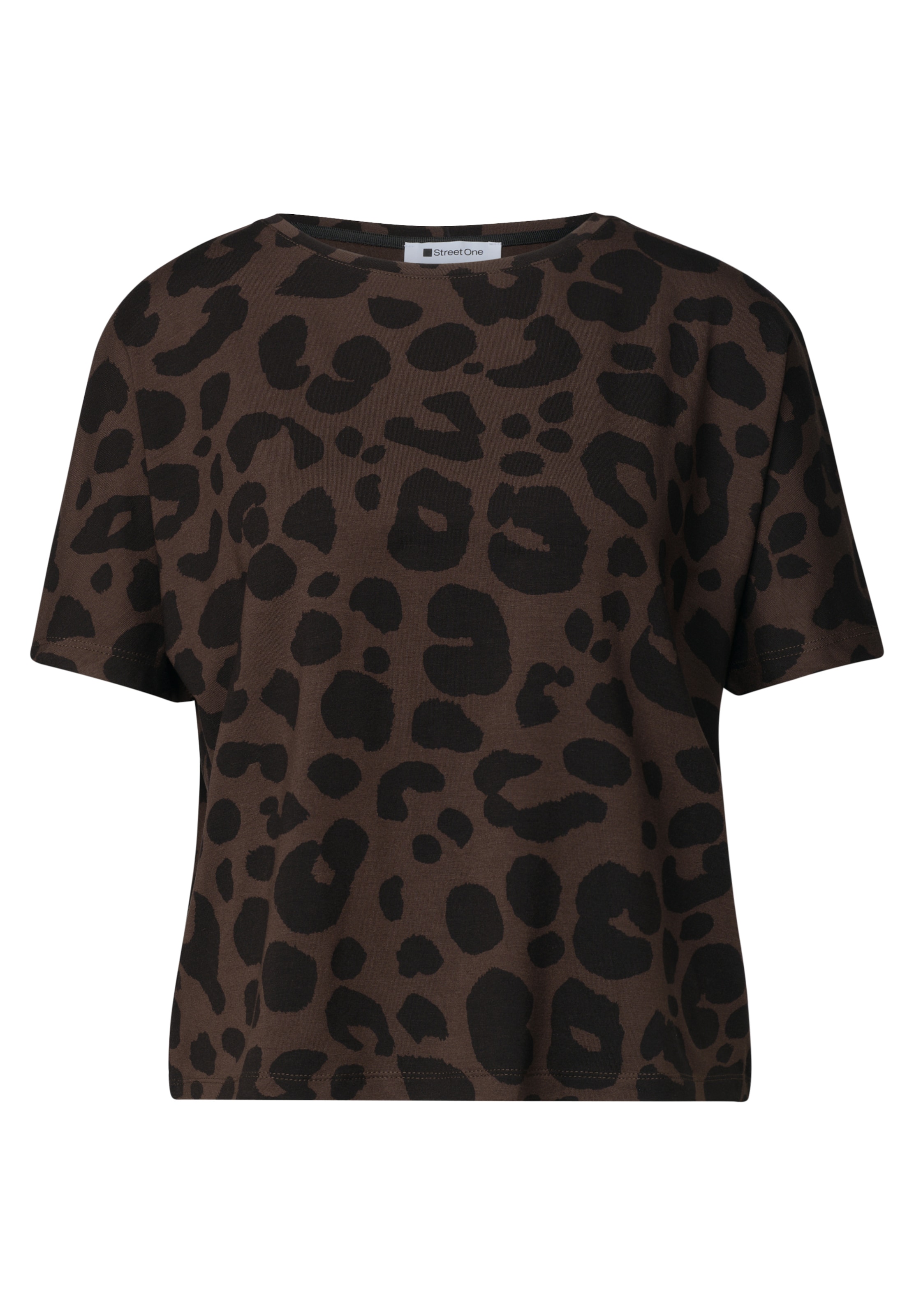 STREET ONE Shirt in Brown: front