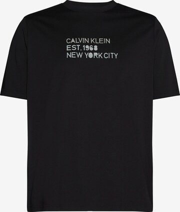 Calvin Klein Big & Tall T-shirt i svart: framsida