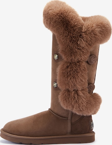 Australia Luxe Collective - Botas 'NORDIC TALL' en marrón: frente