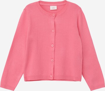 s.Oliver Knit Cardigan in Pink: front