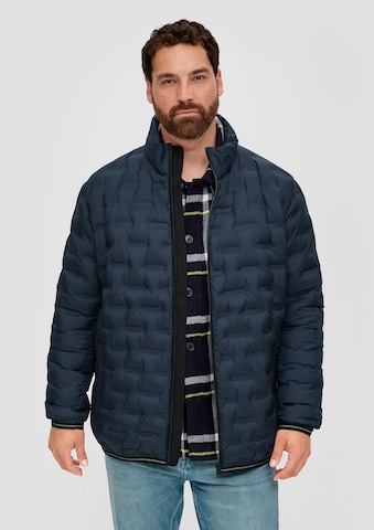 s.Oliver Men Big Sizes Winter Jacket in Blue: front