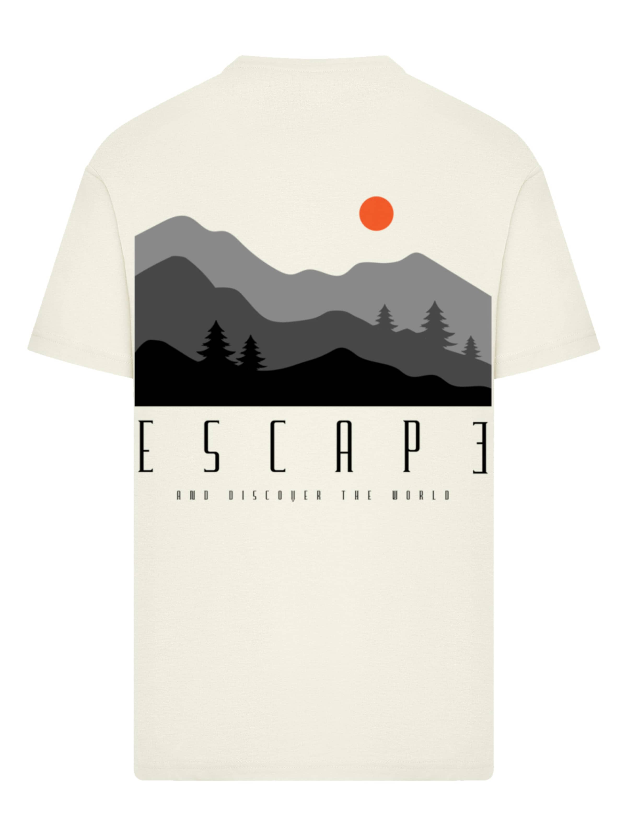 F4NT4STIC Shirt 'Escape Discover the World Forest Landscape' in Beige