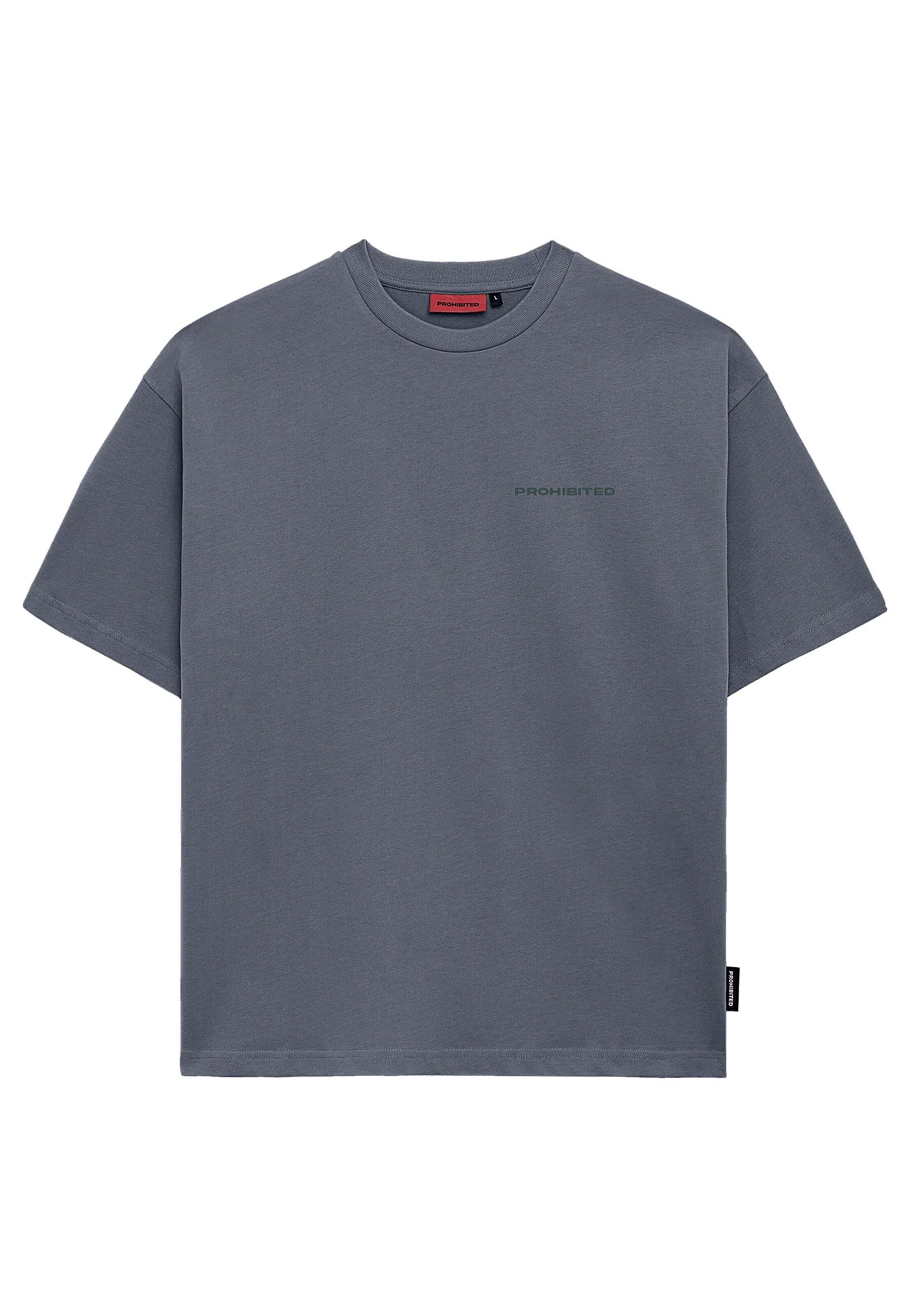 Prohibited Tričko – modrá: přední strana