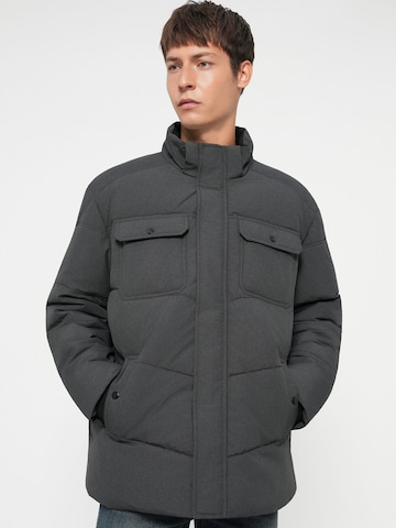 Jack & Jones Plus Vinterjacka 'JJMORGAN' i grå