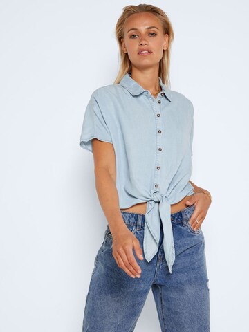 Noisy may Blouse 'IDA' in Blauw: voorkant