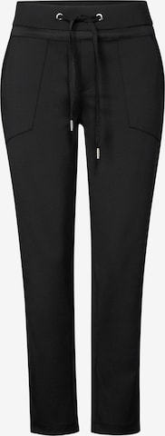 STREET ONE Regular Hose in Schwarz: Vorderseite