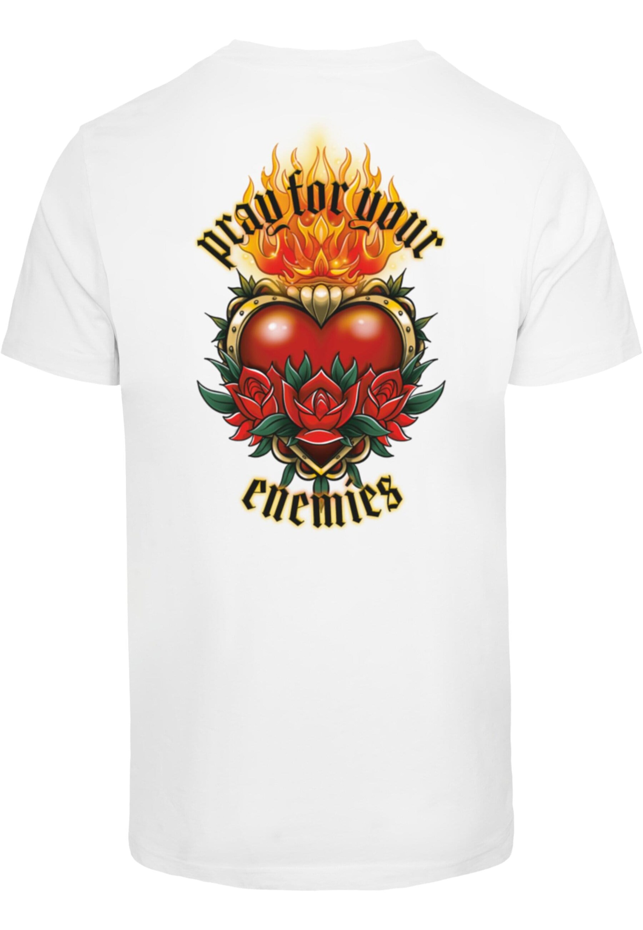 Mister Tee Shirt 'Pray For Your Enemies' in White
