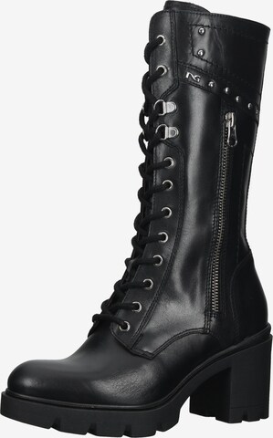 Nero Giardini Lace-Up Boots in Black: front