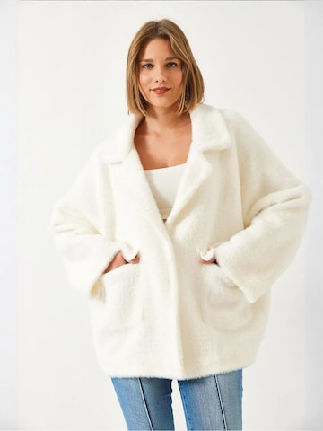 Bianco Lucci - Sobretudo meia-estação em bege: frente