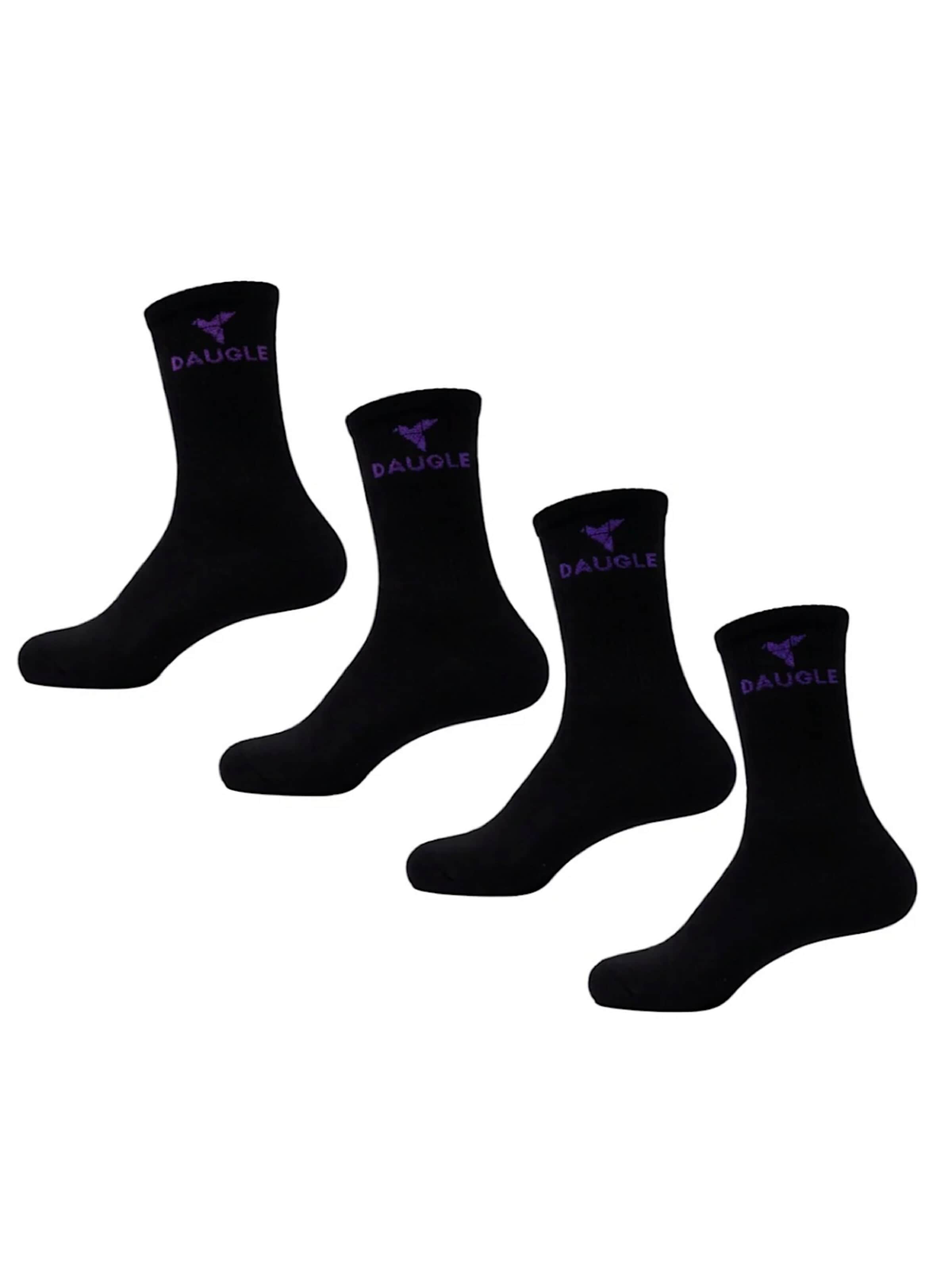 DAUGLE Socks in Black: front
