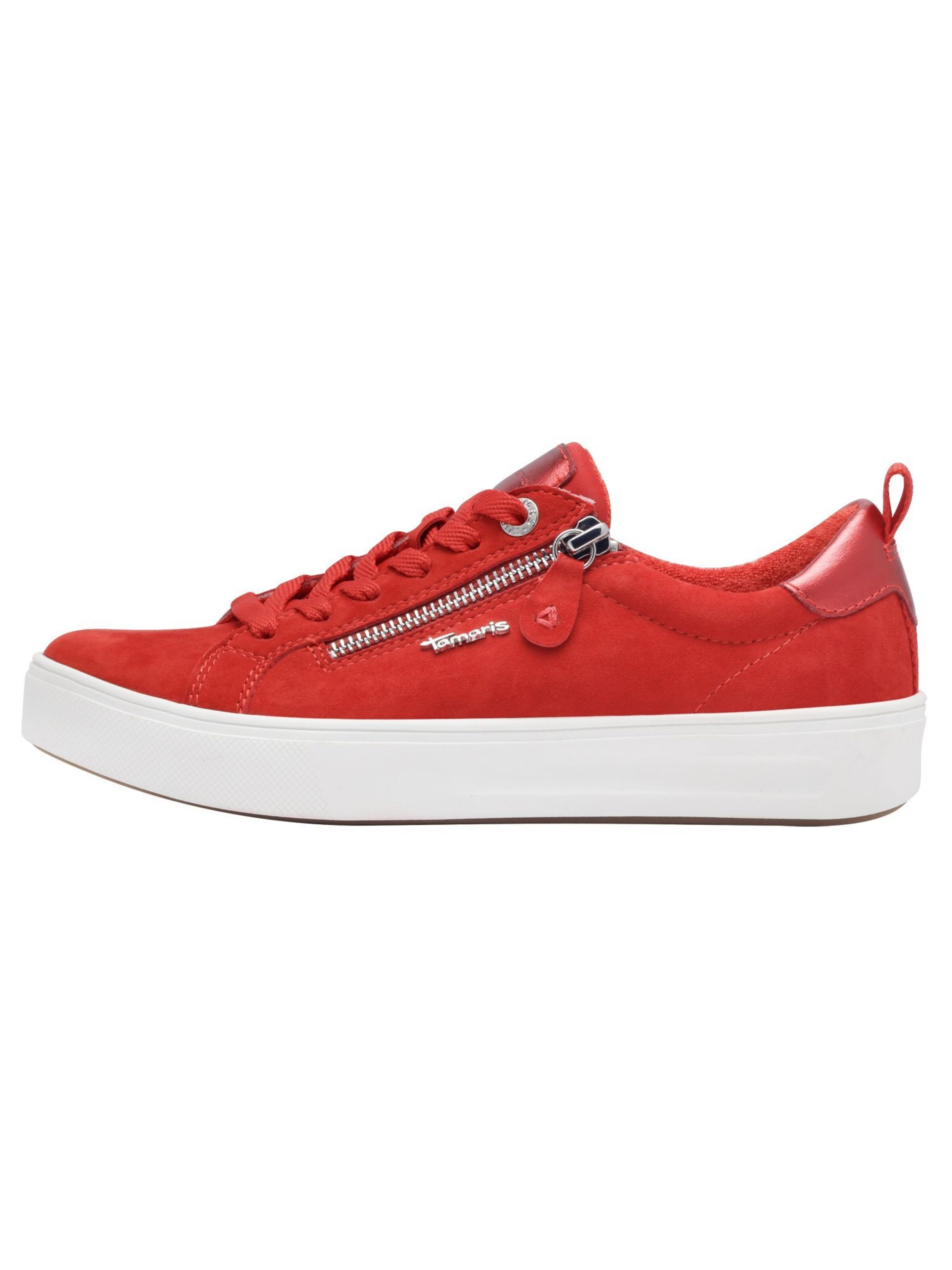 Baskets basses Tamaris en rouge