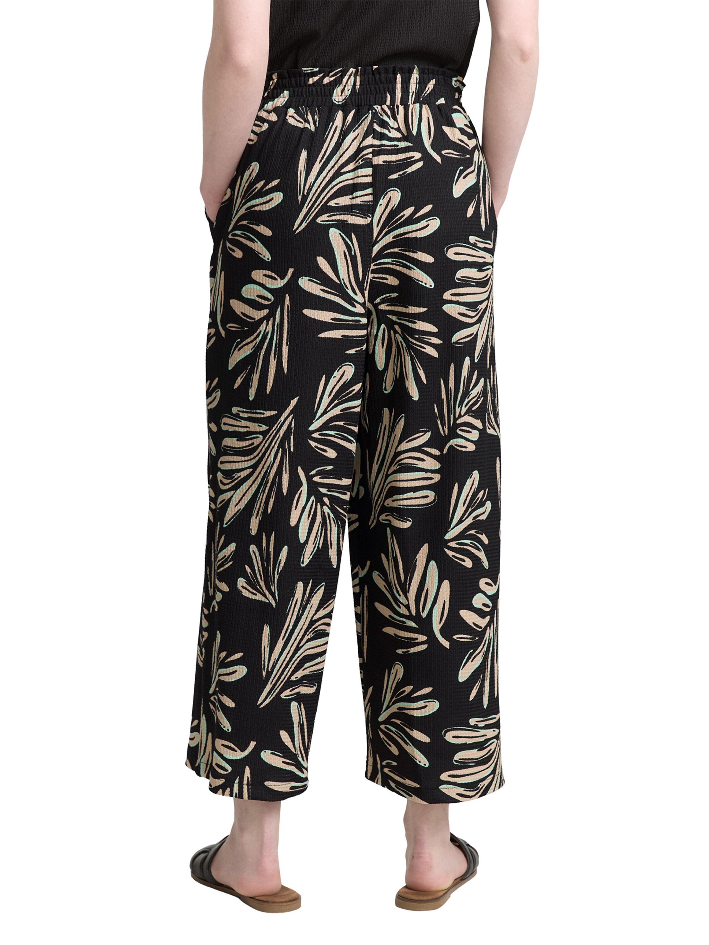 Wide Leg Pantalon TOM TAILOR DENIM en noir