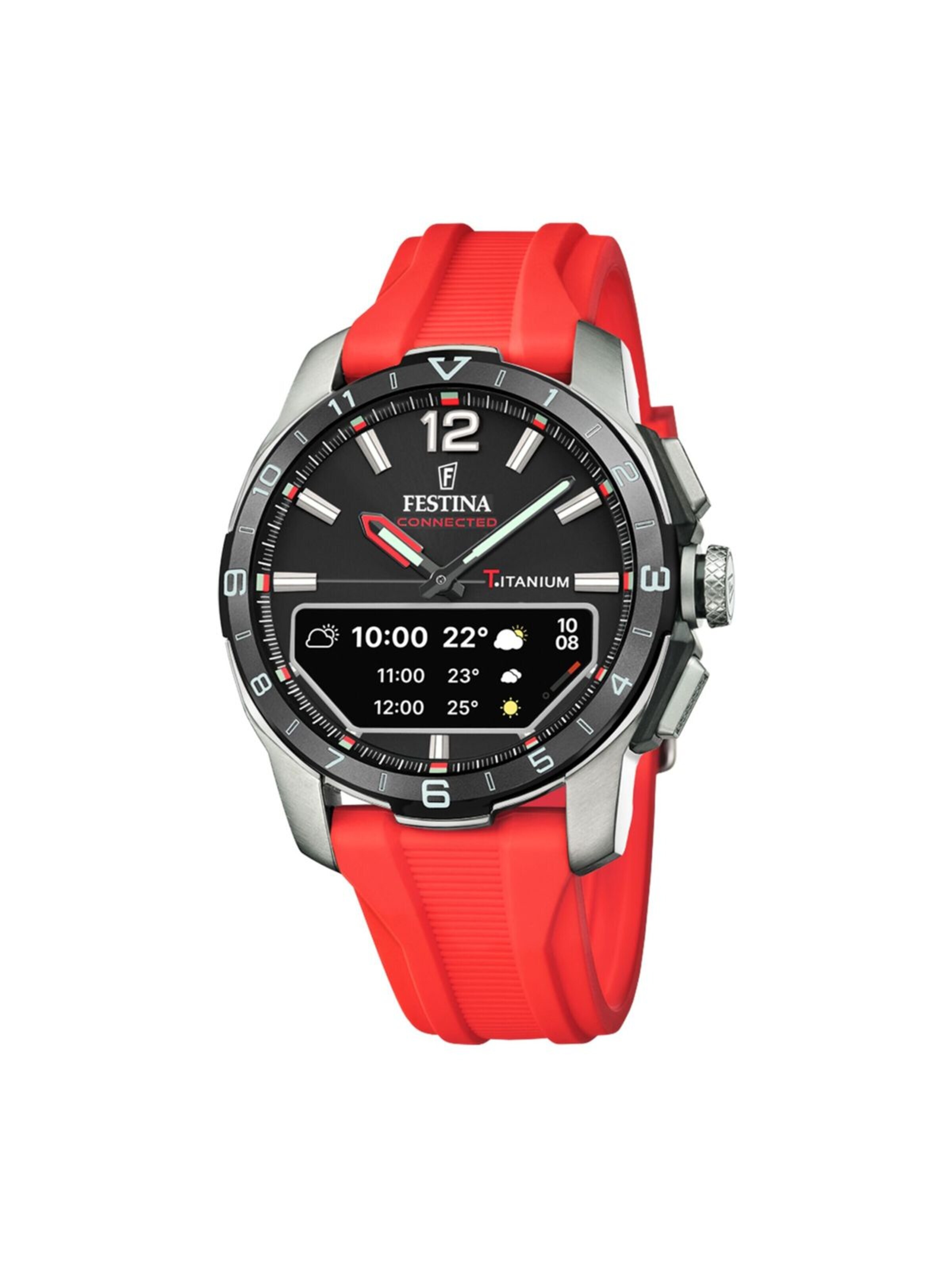 FESTINA Digitaluhr‌‌ in Rot: Vorderseite