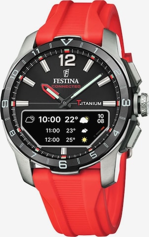 FESTINA Digitaluhr in Rot: Vorderseite