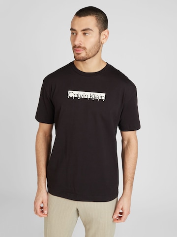 Calvin Klein T-Shirt 'NEW YORK' in Schwarz: predná strana