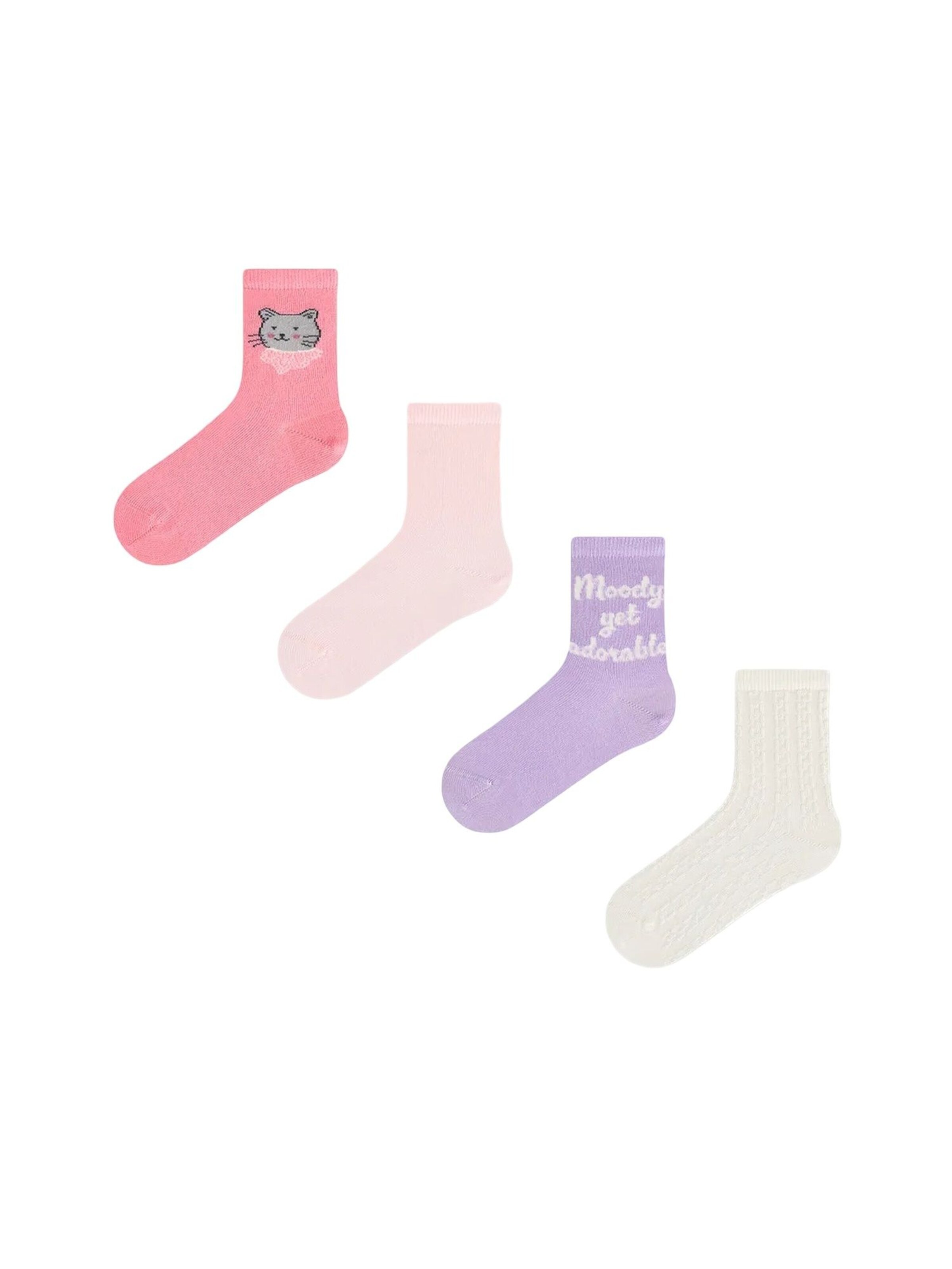Penti Socken 'PENTI Dainty Kitty Socken mit Katzenmotiv, Paar'‌‌‌‌‌‌‌‌ in Mischfarben: Vorderseite