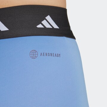 ADIDAS PERFORMANCE Skinny Urheiluhousut 'Techfit ' värissä sininen