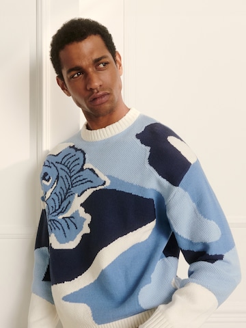 Guido Maria Kretschmer Men Sweater 'Valentin' in Blue: front