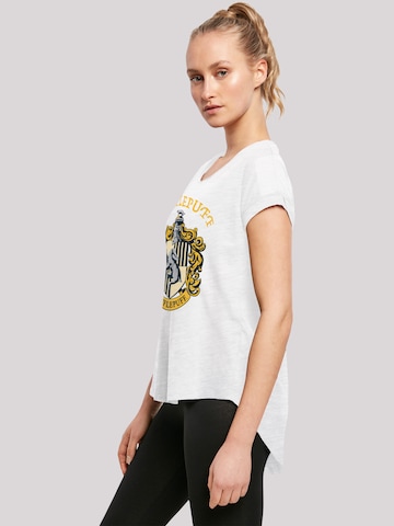 T-shirt 'Harry Potter Hufflepuff Crest' F4NT4STIC en blanc