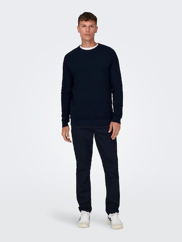 Only & Sons Pullover 'Kalle' in Blau