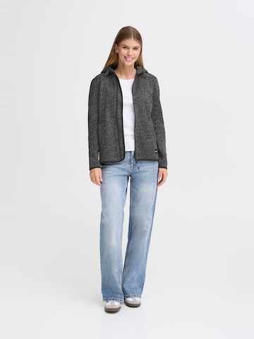 Oxmo Fleece jacket ' OXELFE HOODED ' in Grey