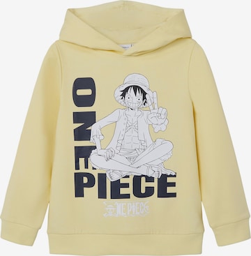 NAME IT Sweatshirt 'NALLE ONEPIECE' in Yellow: front