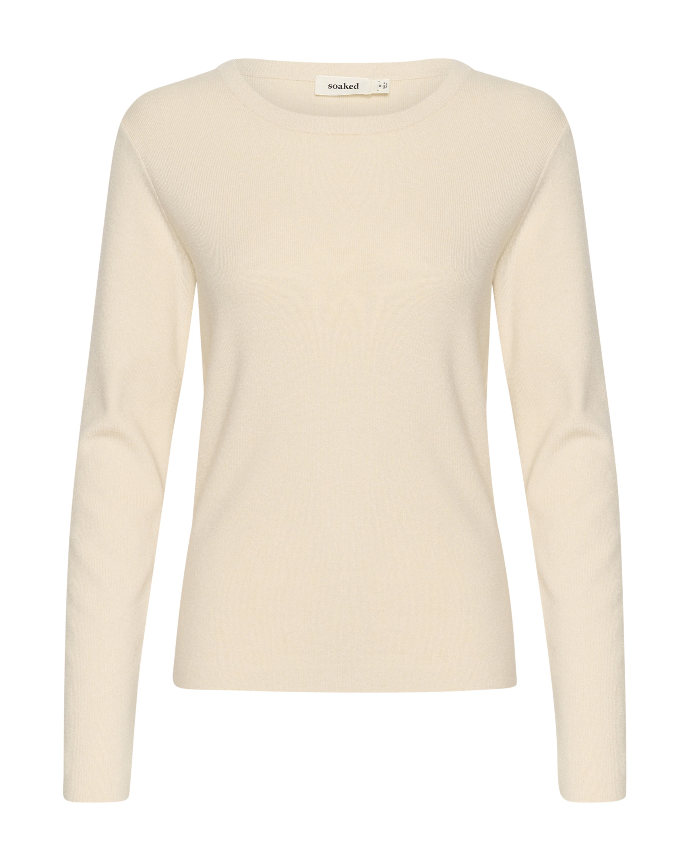 SOAKED IN LUXURY Sweater in Beige: front