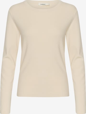 SOAKED IN LUXURY Sweater in Beige: front