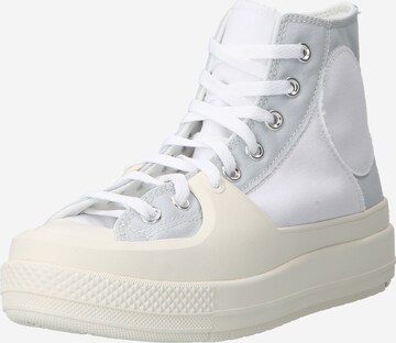 Sneaker alta 'Construct' di CONVERSE in bianco: frontale