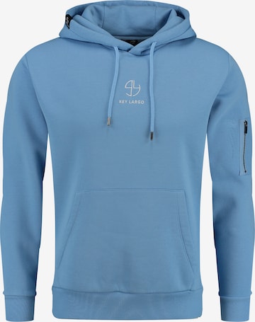 Key LargoSweater majica ' MEMBERSHIP ' - plava boja: prednji dio