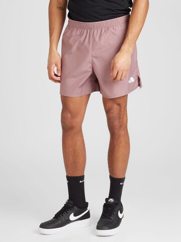 Regular Pantalon de sport 'LIMITLESS RUN' THE NORTH FACE en violet : devant