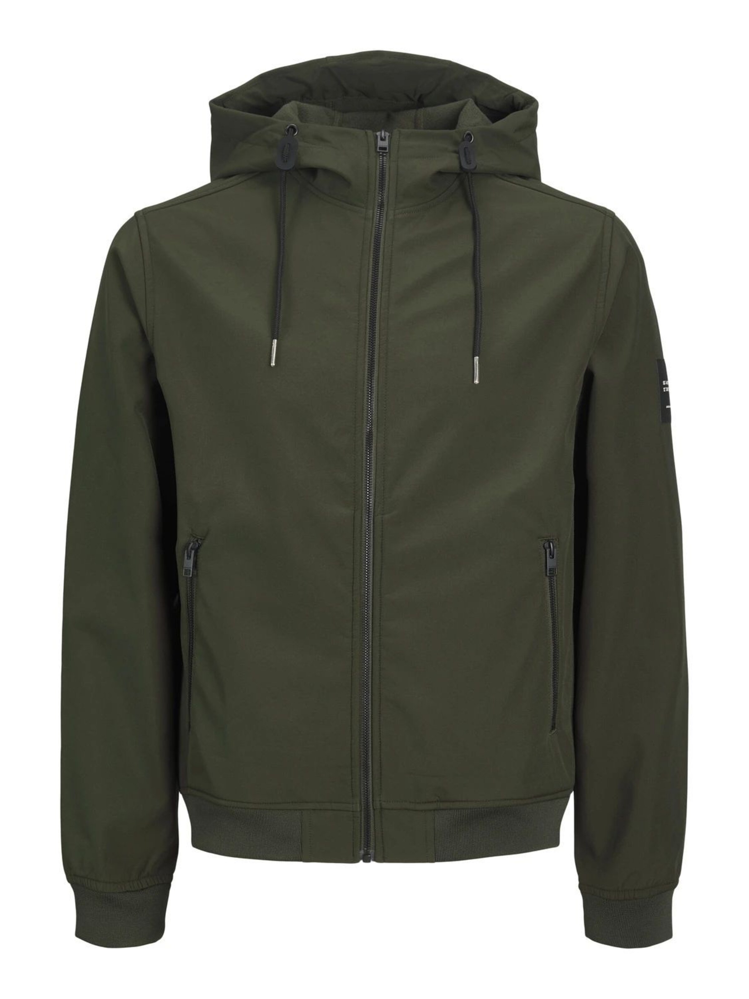 Jacks & Jones Tussenjas in de kleur Groen, Productweergave