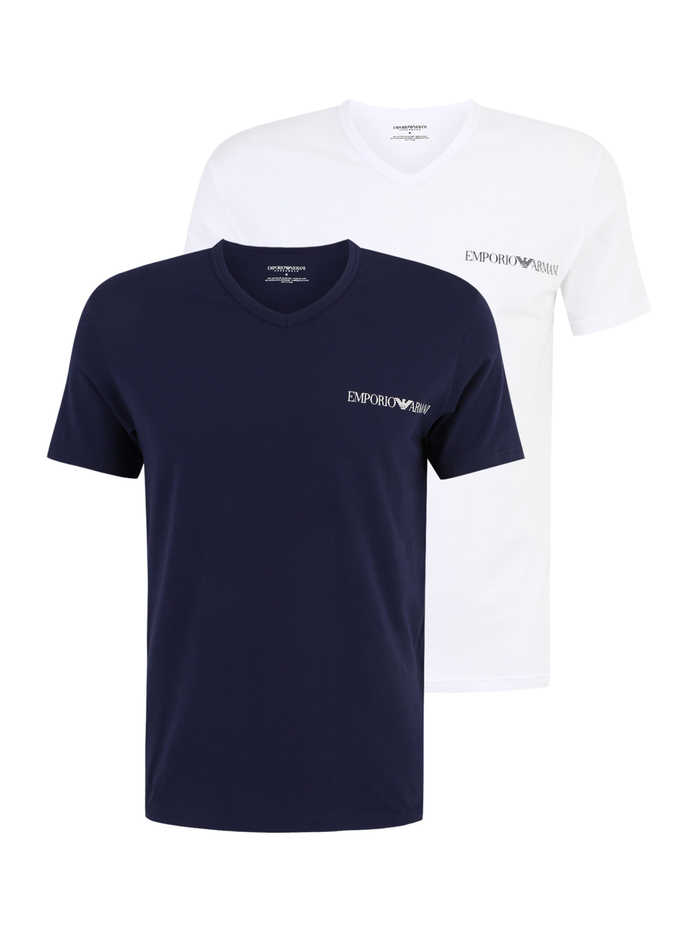 Maglietta di Emporio Armani in blu: frontale