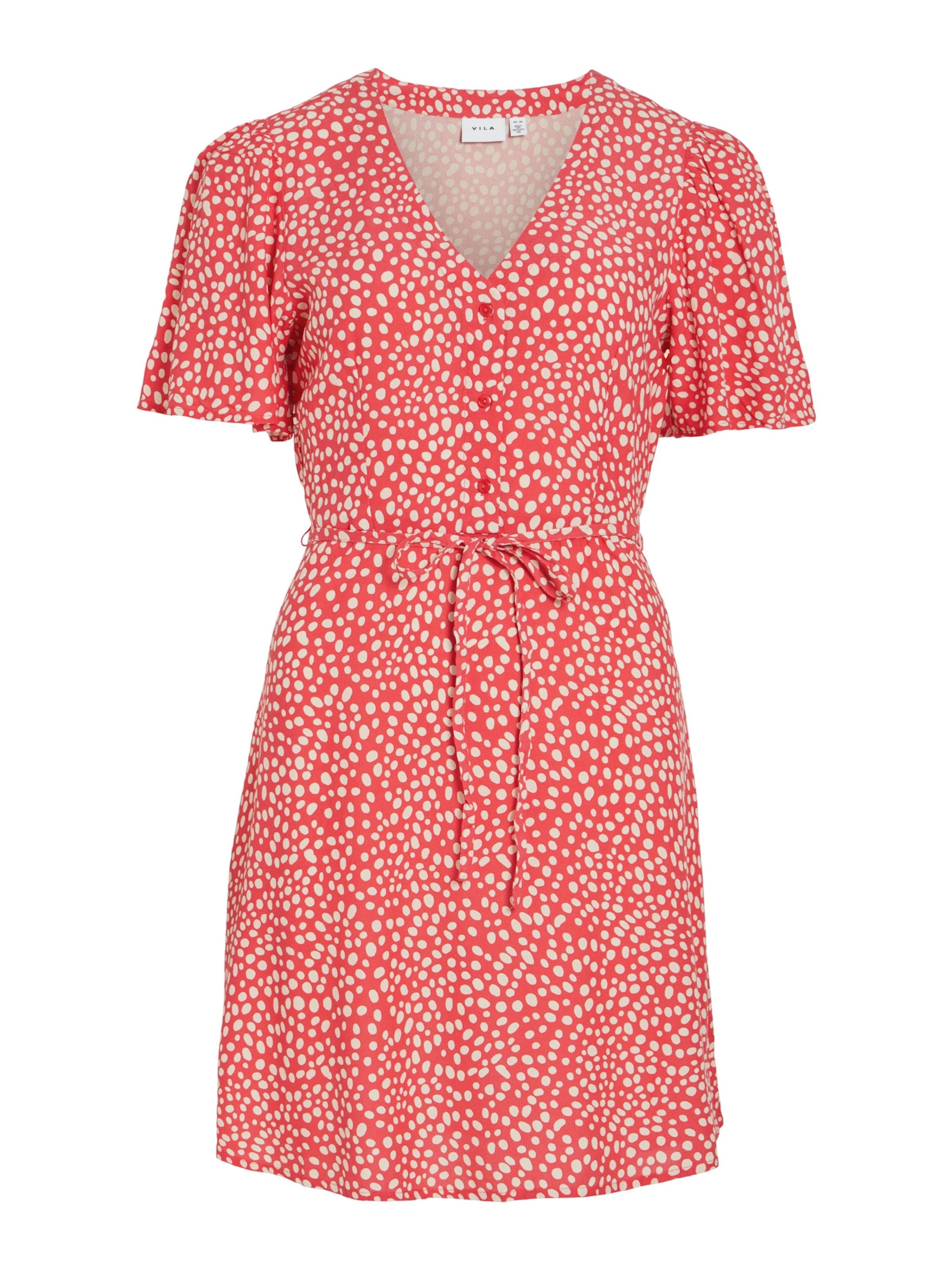 VILA Καλοκαιρινό φόρεμα 'VIGRACE' σε κόκκινο: μπροστά