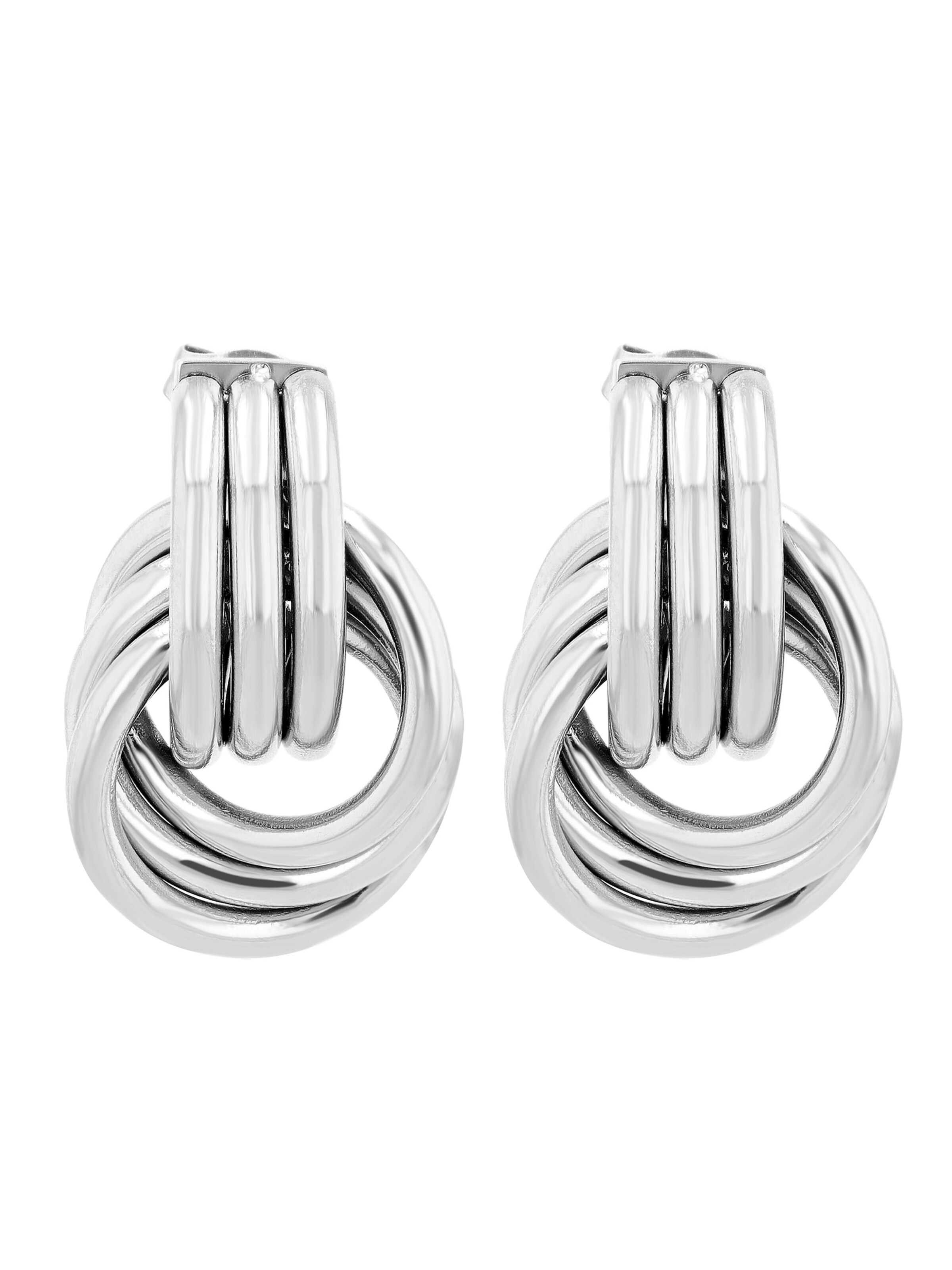 Akzent Earrings 'langlebig' in Silver: front